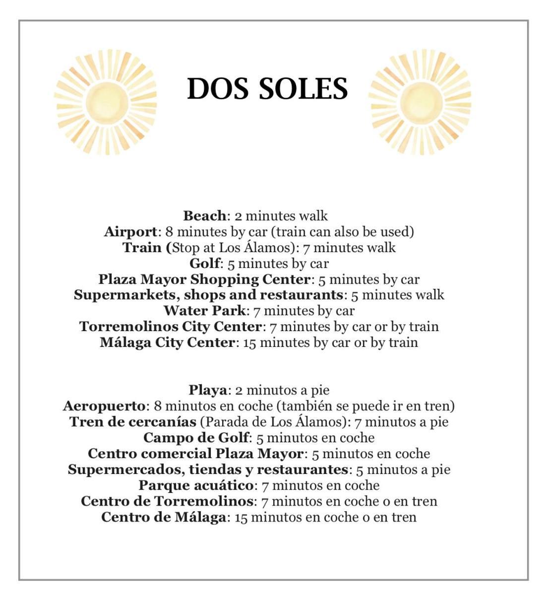 Dos Soles - Only 100 Meters From Beach Торремолінос Екстер'єр фото